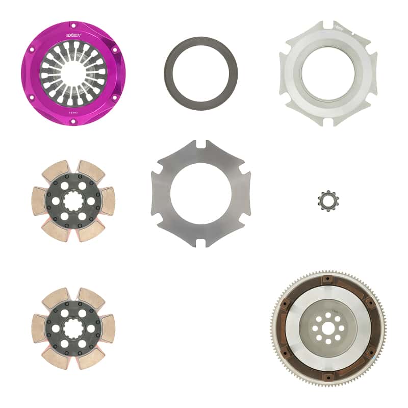 Exedy — Exedy 2000-2009 Honda S2000 L4 Hyper Twin Cerametallic Clutch Rigid Disc Pull Type Cover
Hyper Multi Series
Clutch Kit - view 3