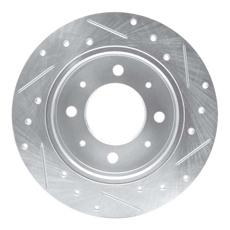 R1 Concepts — R1 04-09 Kia Spectra5 Rear Left Drilled & Slotted Silver Brake Rotor
R1 Brake Rotor Drill - view 5