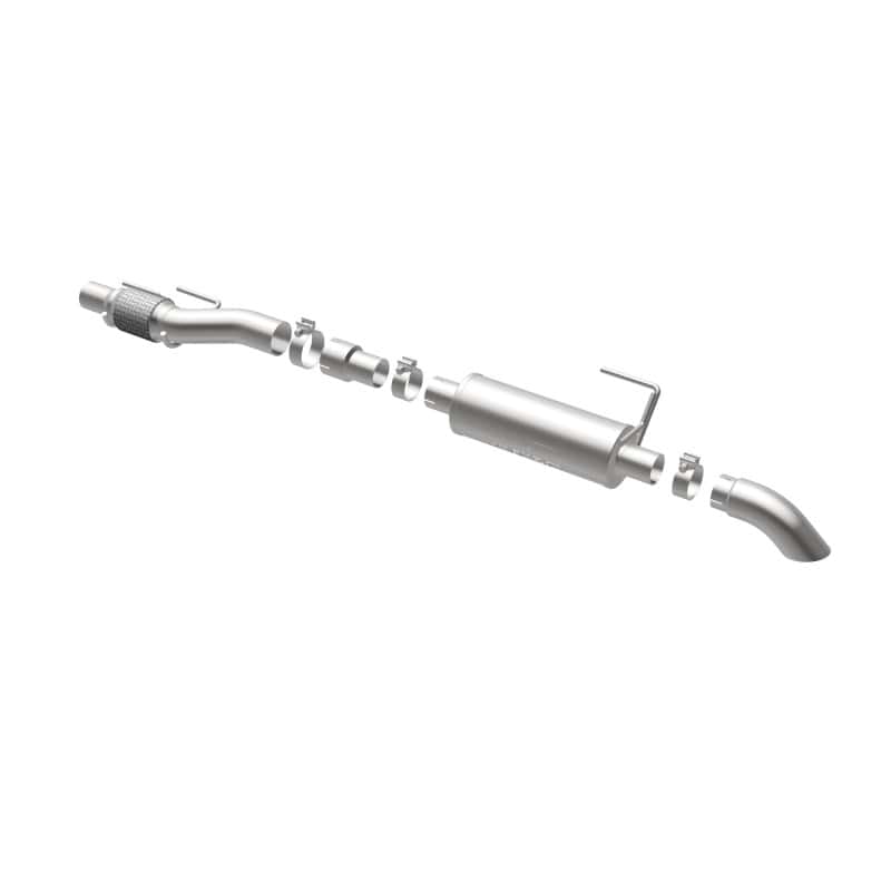 Magnaflow — MagnaFlow Cat-Back, SS, 2.5/3in, Turn Down In Front Rear Tire 2015 Ford F150 2.7L V6T Ext Cab
Cat-Back - view 17