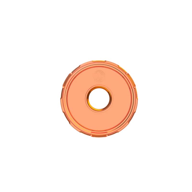 KC HiLiTES — KC HiLiTES Cyclone V2 LED - Replacement Lens - Amber - Single - view 1