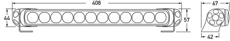 Hella — Hella LED Lamp Light Bar 9-34V 350/16in PEN MV ECE - view 8