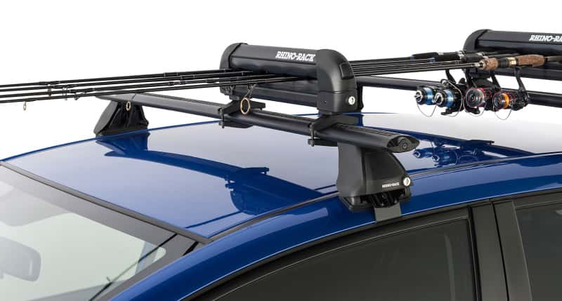 Rhino-Rack — Rhino-Rack Universal Ski/Snowboard Carrier - Fits 3 Pairs of Skis or 2 Snowboards - Black - view 7