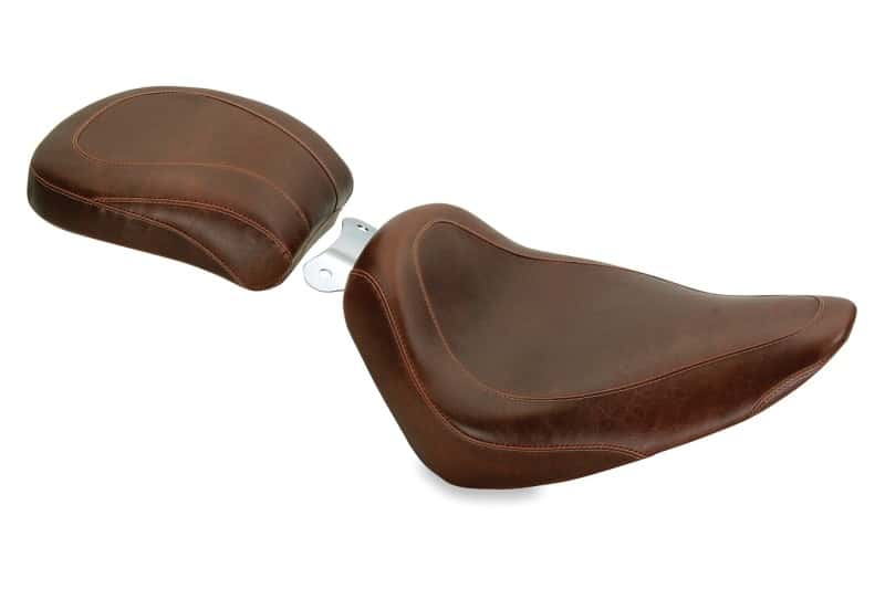 Mustang Motorcycle — Mustang 00-15 Harley Softail Standard Rear Tire Wide Tripper Solo Seat - Distressed Brown - view 1