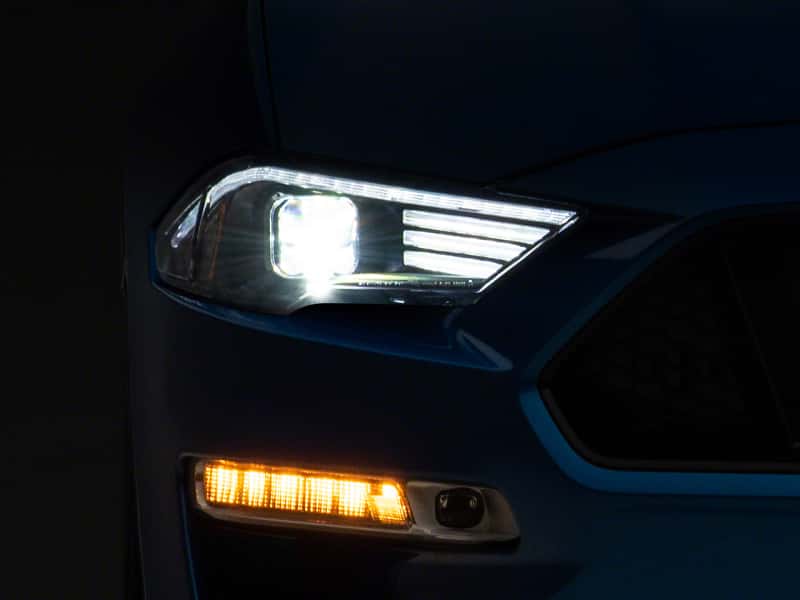 Raxiom — Raxiom 18-23 Ford Mustang GT EcoBoost LED Projector Headlights- Blk Housing (Clear Lens)
Headlights - view 1