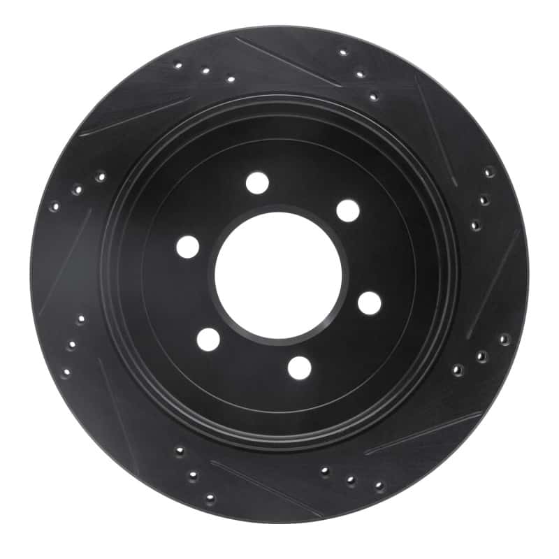 R1 Concepts — R1 02-06 Ford Expedition Rear Left Drilled & Slotted Black Brake Rotor
R1 Brake Rotor Drill - view 5