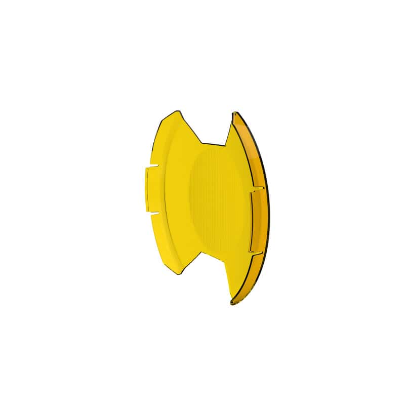 KC HiLiTES — KC HiLiTES SlimLite 8in. LED Light Shield SAE Driving (Shield Only) - Selective Yellow - view 8