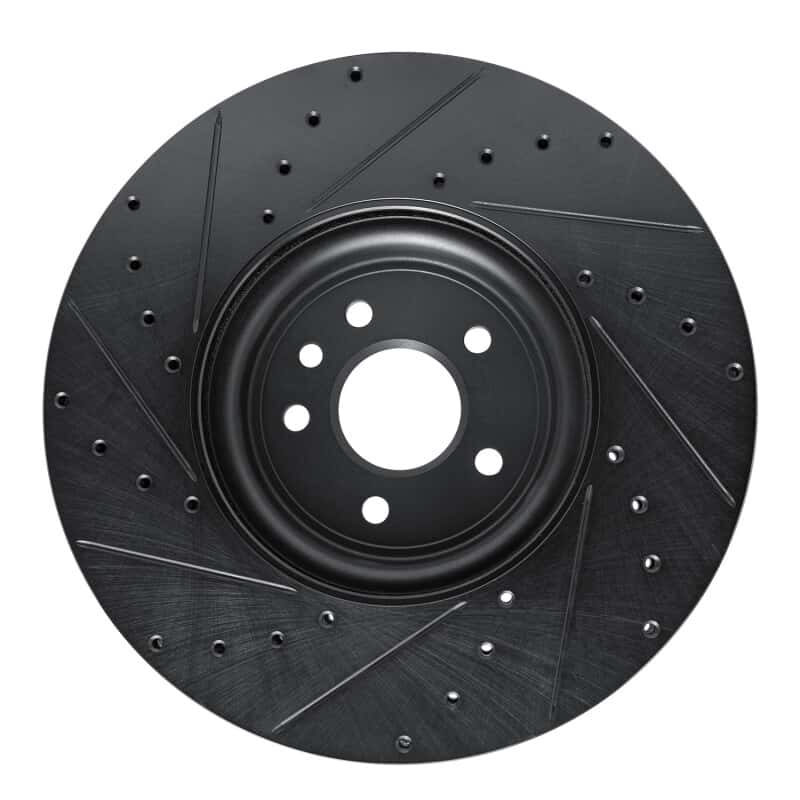 R1 Concepts — R1 16-24 Jaguar XF Front Right Drilled & Slotted Black Brake Rotor
R1 Brake Rotor Drill - view 5