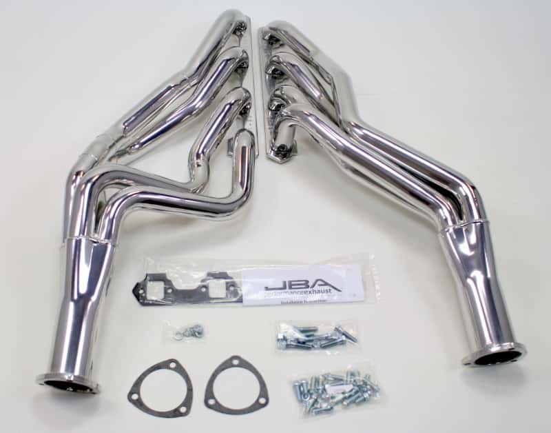 JBA — JBA 65-73 Ford Mustang 260-302 SBF 4 Speed C4/C6/AOD 1-3/4in Primary Silver Long Tube Header
Long Tube Header - view 1