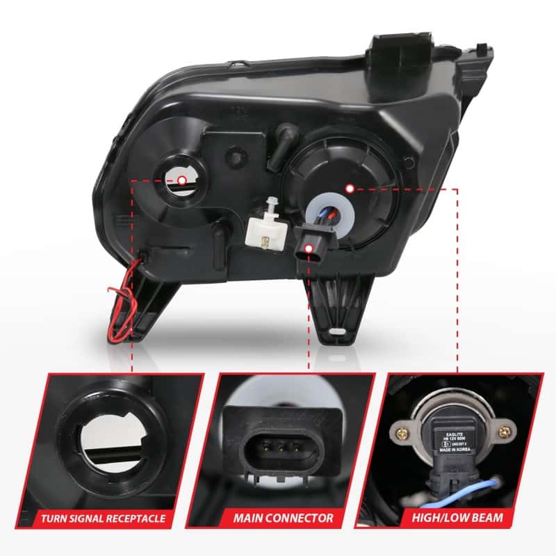 ANZO — ANZO 2010-2014 Ford Mustang Projector Headlights w/ Halo Black (CCFL)
Head Light Set
HdLtSet - view 6