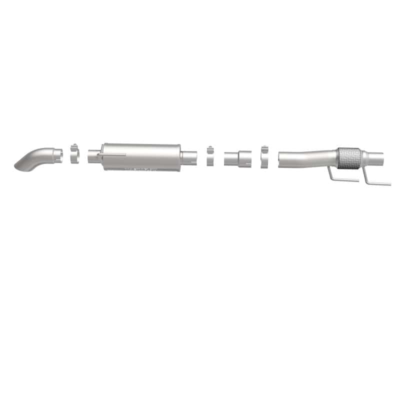 Magnaflow — MagnaFlow Cat-Back, SS, 2.5/3in, Turn Down In Front Rear Tire 2015 Ford F150 2.7L V6T Ext Cab
Cat-Back - view 7