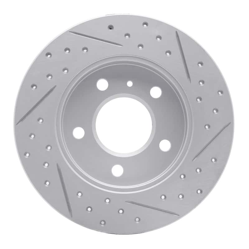 R1 Concepts — R1 04-16 Buick Lacrosse Rear Left Drilled & Slotted Geo-Carbon Rotor - view 5