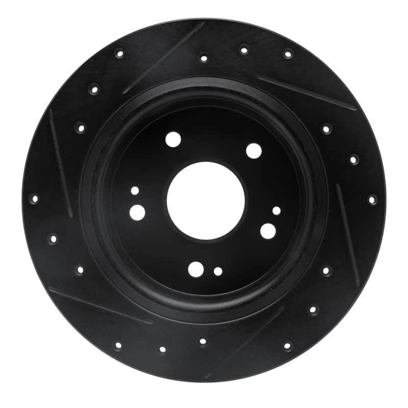 R1 Concepts — R1 2016-2025 Honda HR-V Rear Right Drilled & Slotted Black Brake Rotor
R1 Brake Rotor Drill - view 5