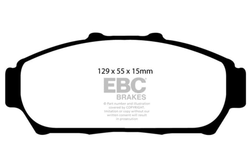 EBC — EBC 94-01 Acura Integra 1.8 Yellowstuff Front Brake Pads
Disc Brake Pad - view 1