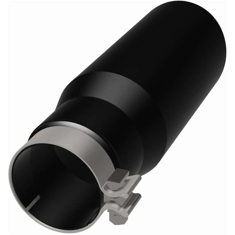 Magnaflow — MagnaFlow Tip Stainless Black Coated Single Wall Round Single Outlet 5in Dia 3.5in Inlet 14.5in L
Stainless Steel
Exhaust Tip - view 31