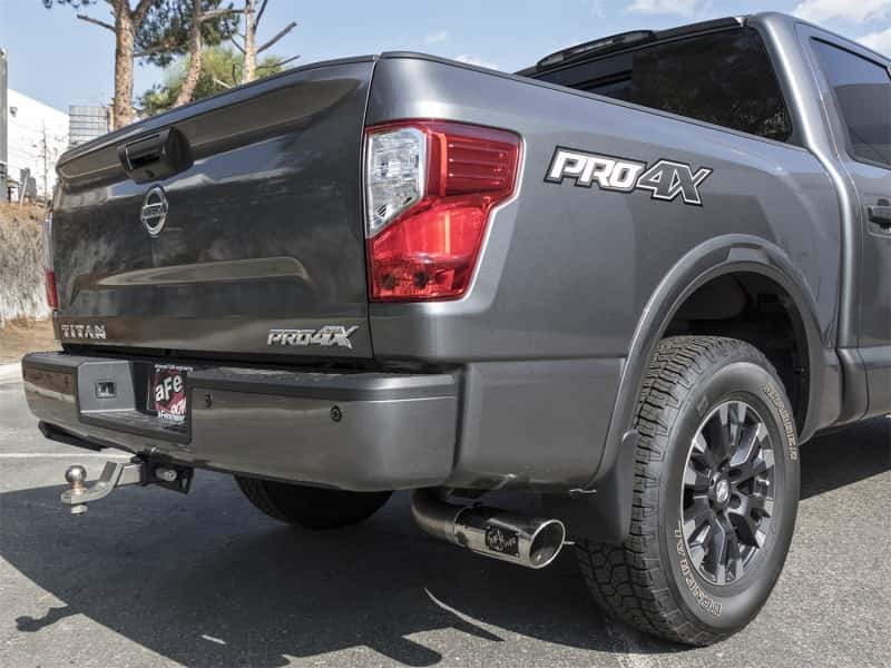 aFe — aFe MACH Force-Xp 2-1/2in Cat-Back Exhaust System w/ Polished Tip 16-17 Nissan Titan XD V8 5.6L
Cat-Back Exhaust - view 6