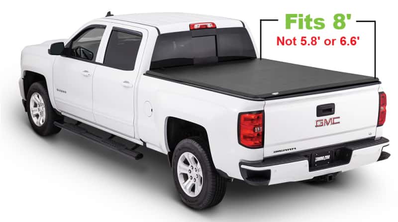 Tonno Pro — Tonno Pro 14-19 Chevy Silverado 1500 8ft Fleetside Tonno Fold Tri-Fold Tonneau Cover
Soft Tri-Fold Cover - view 6