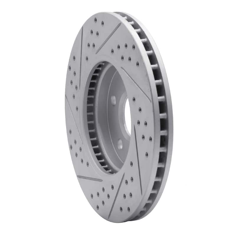R1 Concepts — R1 08-14 Cadillac Cts Front Right Drilled & Slotted Geo-Carbon Rotor - view 4