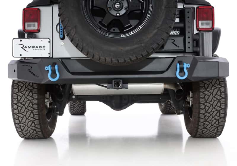Rampage — Rampage 07-18 Jeep Wrangler JK (Incl. Unlimited) Trailguard Rear Bumper - Black
TrailGuard Bpr, Rear
Bumper- Rear - view 2