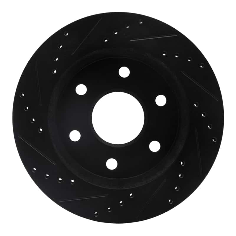 R1 Concepts — R1 2021-2025 Ford F-150 RWD Rear Right Drilled & Slotted Black Brake Rotor
R1 Brake Rotor Drill - view 5