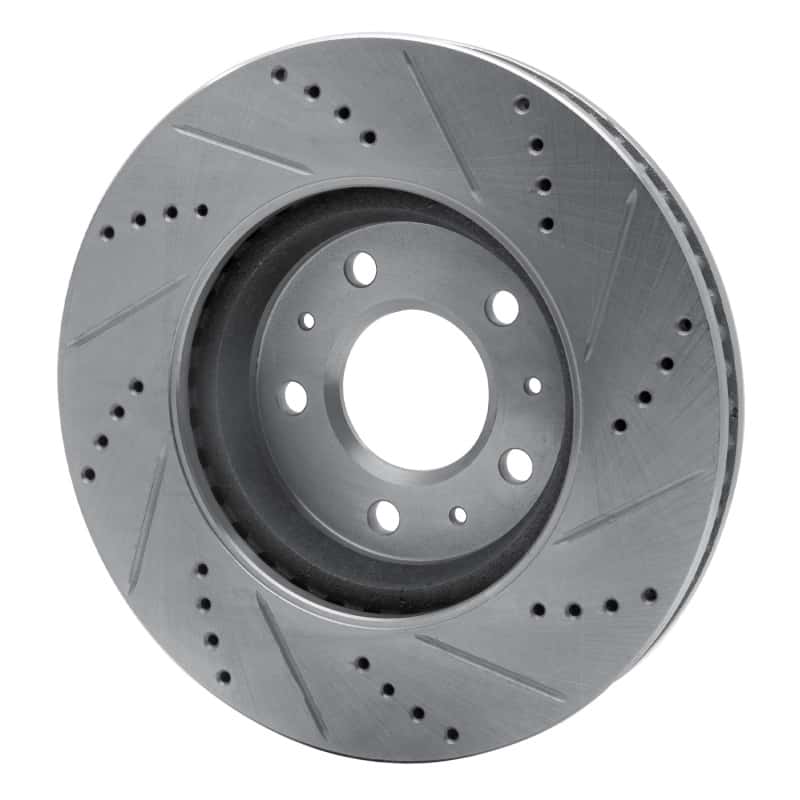 R1 Concepts — R1 03-08 Cadillac CTS Front Left Drilled & Slotted Silver Brake Rotor
R1 Brake Rotor Drill - view 4