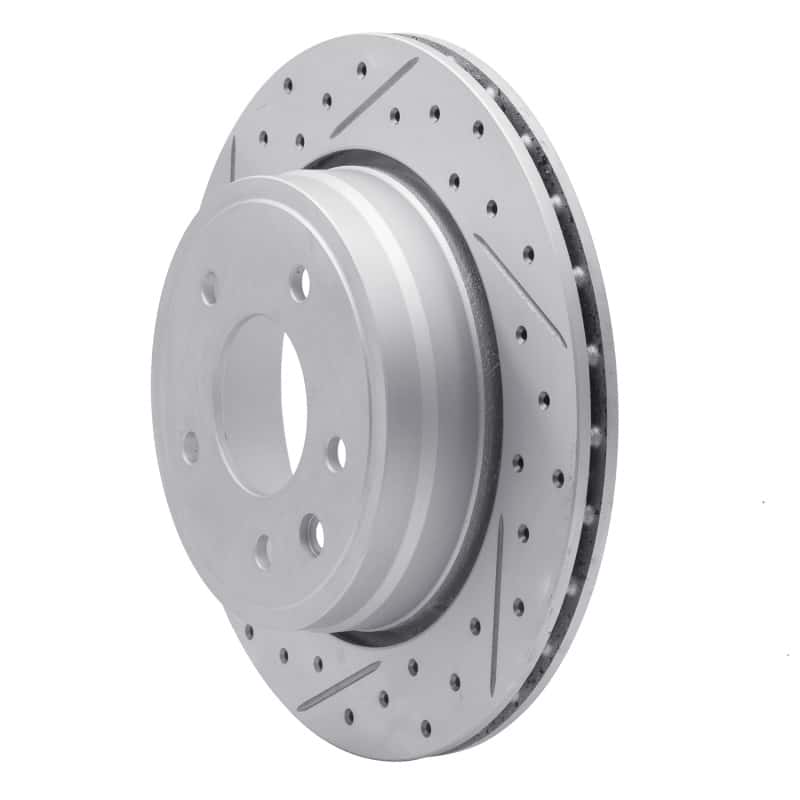 R1 Concepts — R1 95-06 Jaguar Xk8 Rear Left Drilled & Slotted Geo-Carbon Rotor - view 2