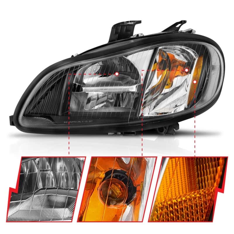 ANZO — ANZO 2002-2014 Freightliner M2 LED Crystal Headlights Black Housing w/ Clear Lens (Pair)
Head Light Set
HdLtSet - view 4