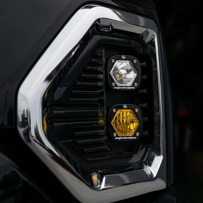Baja Designs — Baja Designs 19+ GMC 1500 S1 Fog Pocket Mount Kit Clear Spot / Amber Wide Cornering - view 2