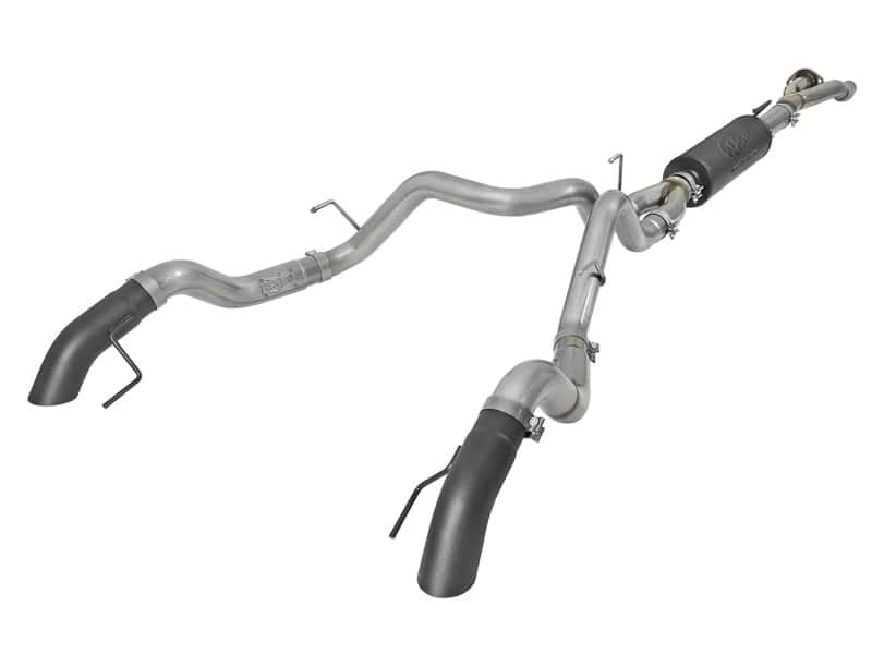 aFe — aFe MACH Force-Xp Cat-Back Exhaust w/Dual Hi-Tuck Tips Black 17-18 Ford F-150 Raptor V6-3.5L (tt)
Cat-Back Exhaust - view 1