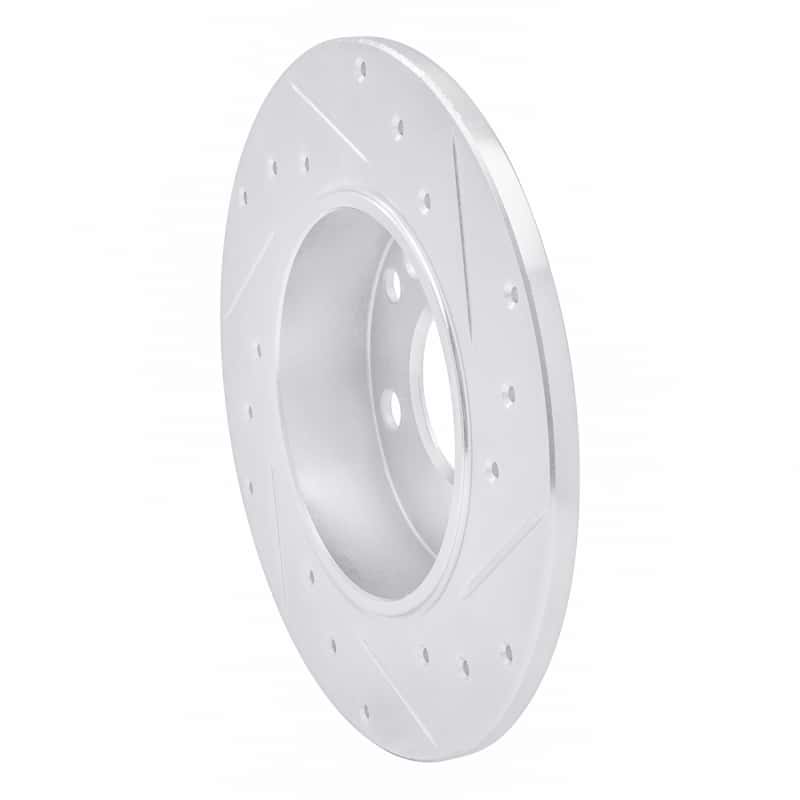 R1 Concepts — R1 83-89 Mercedes-Benz 190D Front Left Drilled & Slotted Silver Brake Rotor
R1 Brake Rotor Drill - view 4