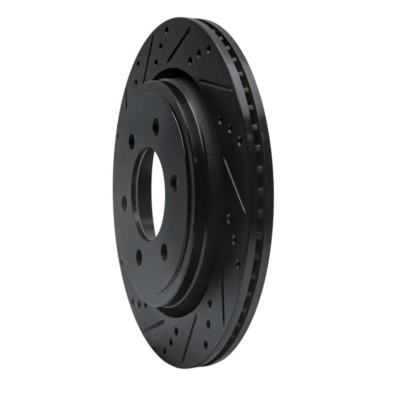 R1 Concepts — R1 15-17 Ford F-150 4WD Rear Left Drilled & Slotted Black Brake Rotor
R1 Brake Rotor Drill - view 2