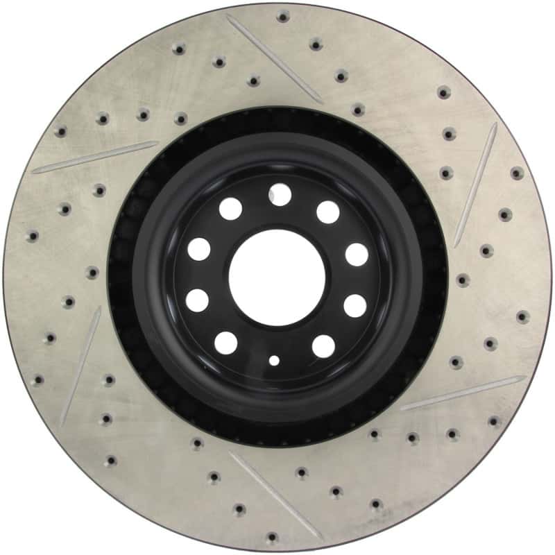 Stoptech — StopTech 09 VW Passat CC / 06-09 Passat Slotted & Drilled Right Front Rotor
Slot/Drill Rotor - view 5