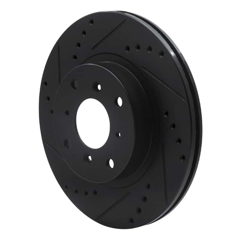 R1 Concepts — R1 87-90 Acura Legend Front Left Drilled & Slotted Black Brake Rotor
R1 Brake Rotor Drill - view 2