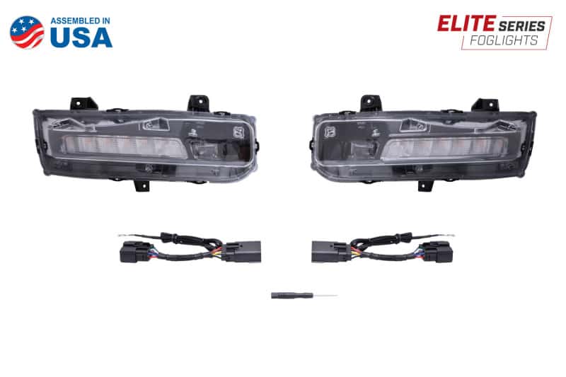 Diode Dynamics — Diode Dynamics Elite Series Combination Fog Lamp for 18-21 Ford Mustang - Yellow (Pair) - view 5