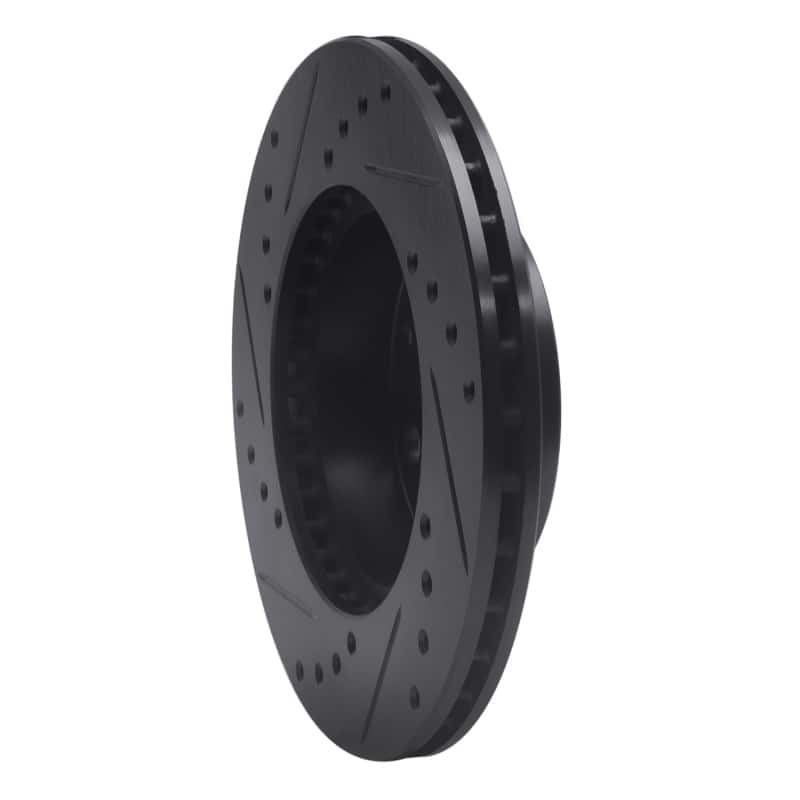 R1 Concepts — R1 84-90 Honda Accord Sedan Front Right Drilled & Slotted Black Brake Rotor
R1 Brake Rotor Drill - view 4