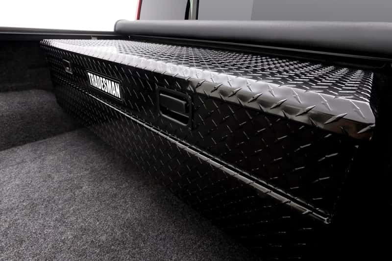 Tradesman — Tradesman Aluminum Flush Mount Truck Tool Box (56in.) - Black - view 7