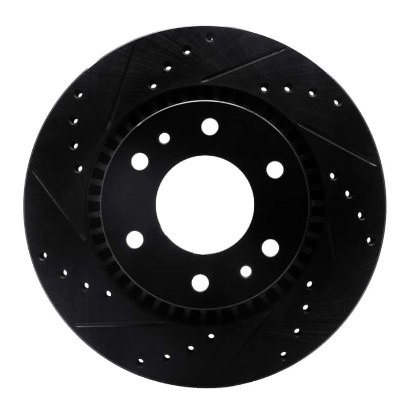 R1 Concepts — R1 06-09 Buick Rainier Front Left Drilled & Slotted Black Brake Rotor
R1 Brake Rotor Drill - view 1