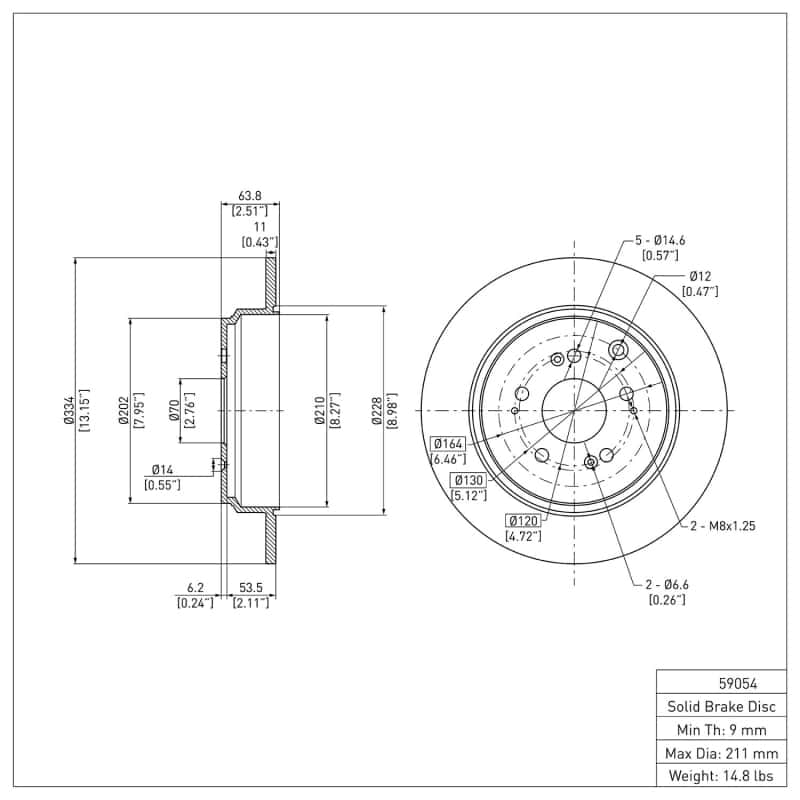 DFC — DFC 07-17 Acura ZDX Rear GeoSPEC Coated Rotor
DFC Brake Rotor - view 6