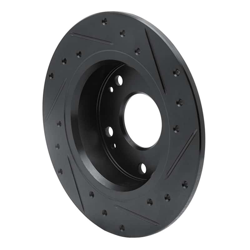 R1 Concepts — R1 03-08 Acura TSX Rear Left Drilled & Slotted Black Brake Rotor
R1 Brake Rotor Drill - view 4