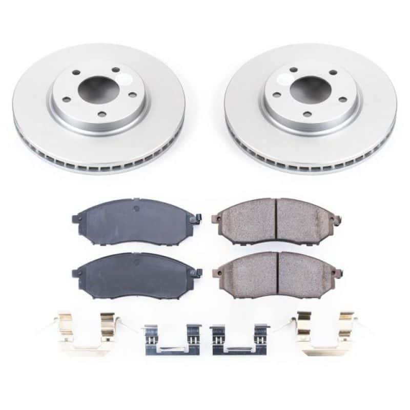 PowerStop — Power Stop 03-04 Infiniti M45 Front Z17 Evolution Geomet Coated Brake Kit - view 1