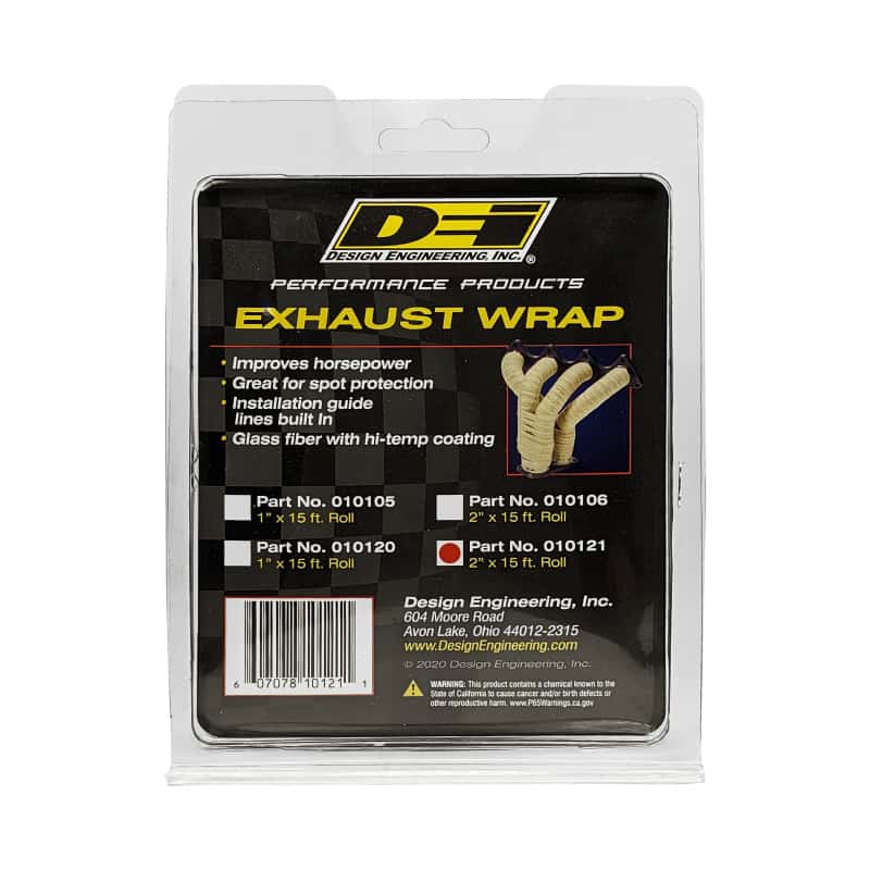 DEI — DEI Exhaust Wrap 2in x 15ft - Black
Exhaust Wrap Kit - view 6
