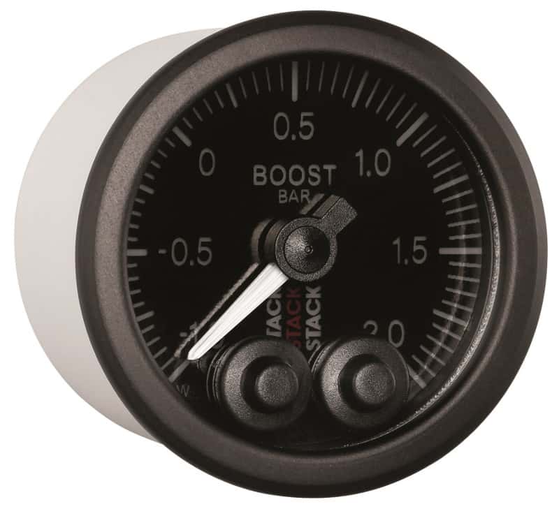 AutoMeter — Autometer Stack 52mm -1 to +2 Bar (Incl T-Fitting) Pro-Control Boost Pressure Gauge - Black
Ga Boost PC Blk 2Bar - view 4
