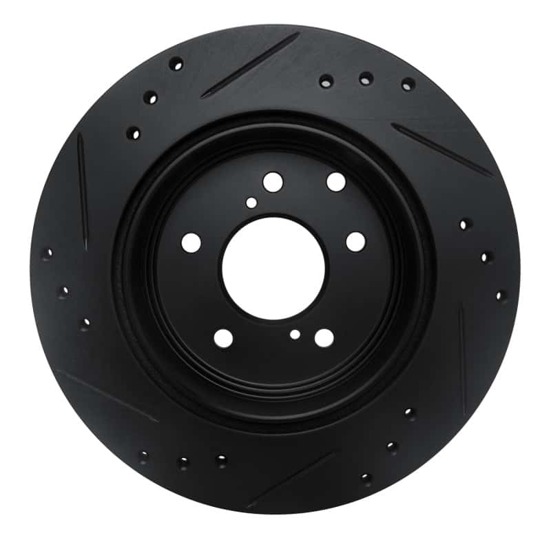 R1 Concepts — R1 89-96 Nissan 300ZX Rear Right Drilled & Slotted Black Brake Rotor
R1 Brake Rotor Drill - view 5