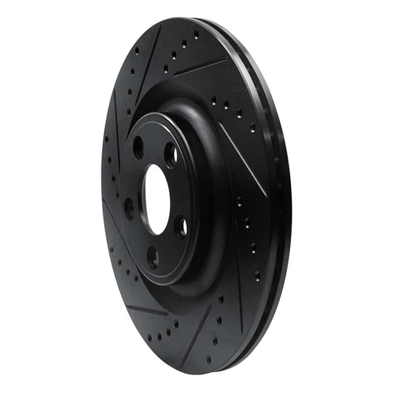 R1 Concepts — R1 14-21 Jaguar F-Type Rear Left Drilled & Slotted Black Brake Rotor
R1 Brake Rotor Drill - view 2