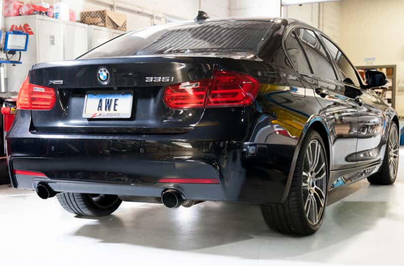 AWE Tuning — AWE Tuning BMW F3X 335i/435i Touring Edition Axle-Back Exhaust - Diamond Black Tips (102mm)
Touring Exhaust - view 2