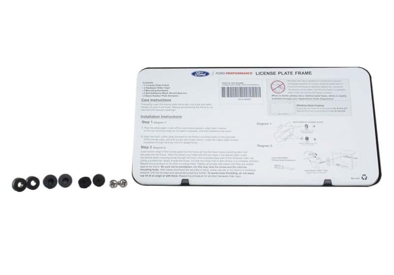 Ford Racing — Ford Racing Stainless Steel Ford Performance License Plate Frame - Black - view 5