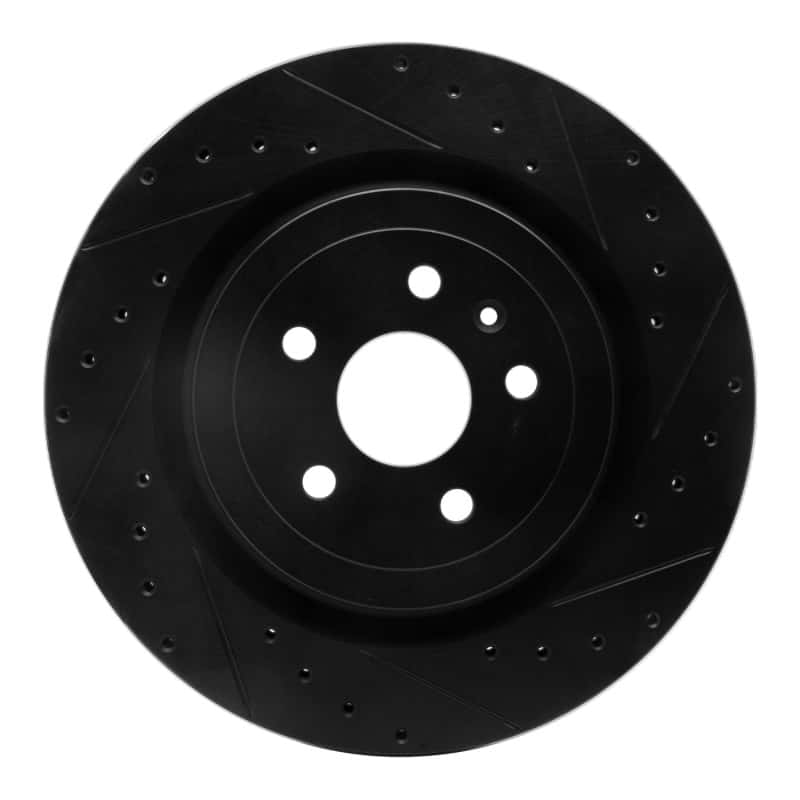 R1 Concepts — R1 09-24 Cadillac CTS Rear Right Drilled & Slotted Black Brake Rotor
R1 Brake Rotor Drill - view 1