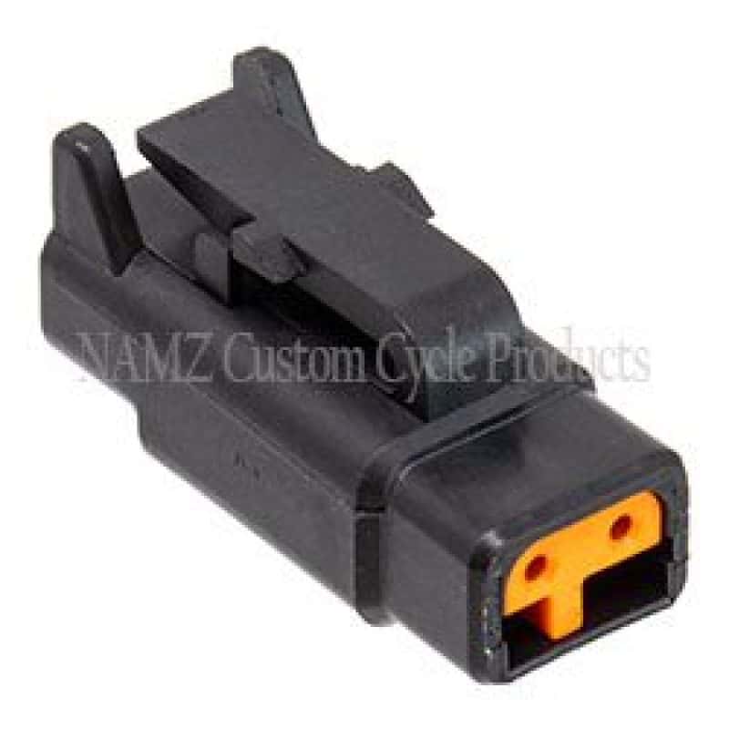 NAMZ — NAMZ Deutsch DTM 2-Position Plug w/2 Stamped Terminals & Wedgelock - Black (HD 74112-98BK) - view 2