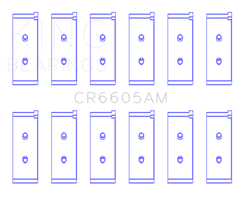 King Engine Bearings — King Engine Bearings Toyota 5ME/5MGE/7MGE/7MGTE (Size +1.0) Rod Bearing Set
Engine Bearing - view 2