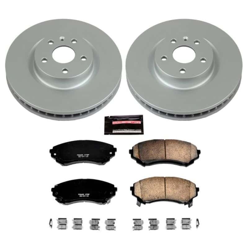 PowerStop — Power Stop 08-14 Cadillac CTS Front Z17 Evolution Geomet Coated Brake Kit - view 1