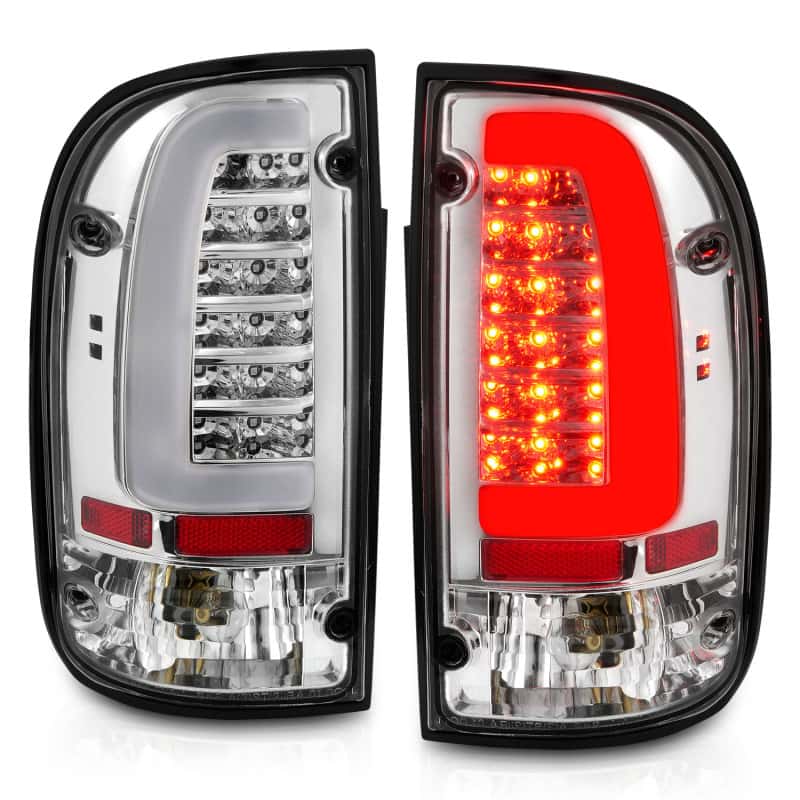 ANZO — ANZO 95-00 Toyota Tacoma LED Taillights Chrome Housing Clear Lens (Pair) - view 14